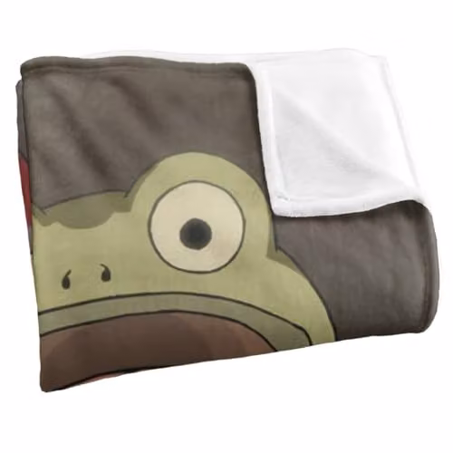 LOGOVISION Over The Garden Wall Greg's Frog Is Naked Super Soft Fleece Snuggle Blanket, Multicolour, W/D/H: 91 x 147 cm – 2