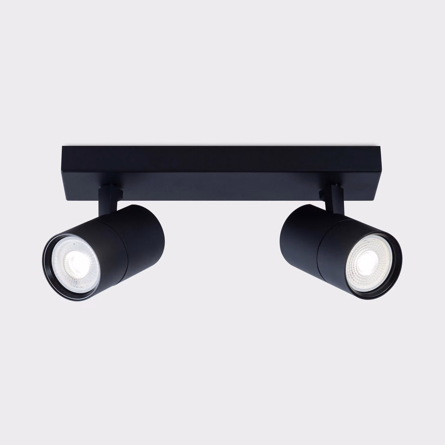 Harper Living 2 Way Adjustable GU10 Ceiling Spotlight Bar in Black – 2