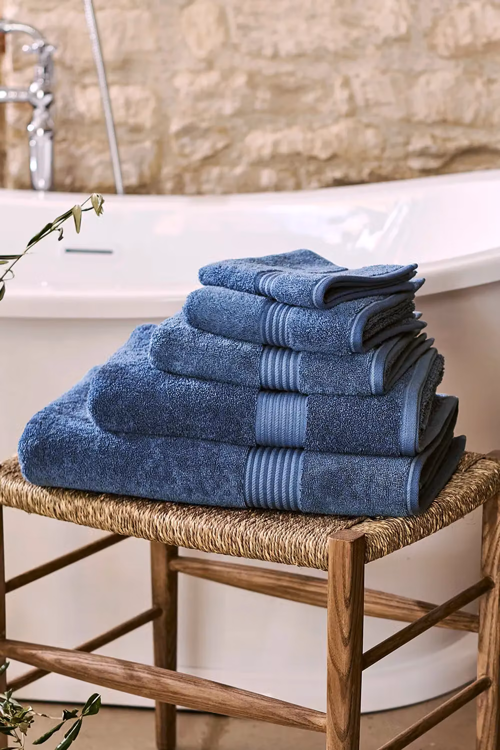 CHRISTY Supreme Hygro Luxury 100% Supima Cotton Pile Towels in Mid Blue – 3