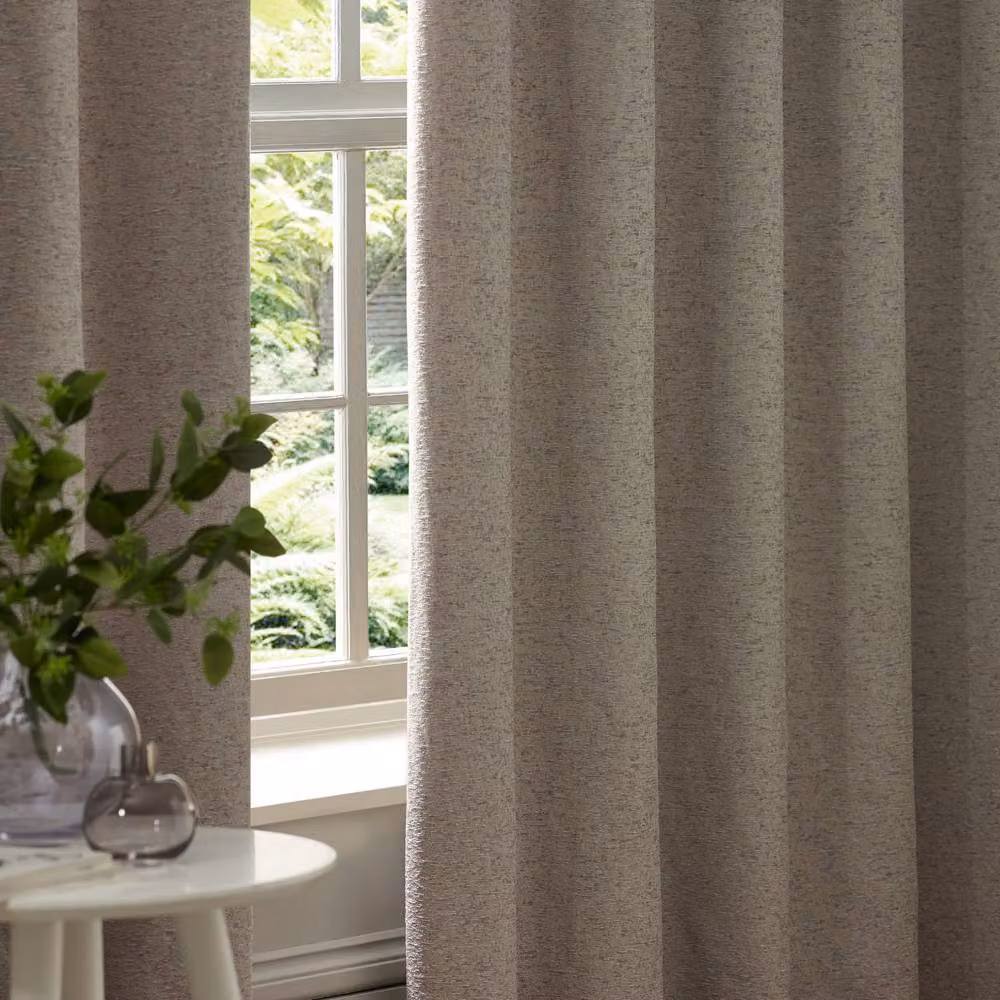 Paoletti Galaxy Silver Velvet Chenille Blackout Eyelet Curtains, Width: 168 cm, Drop: 183 cm – 2