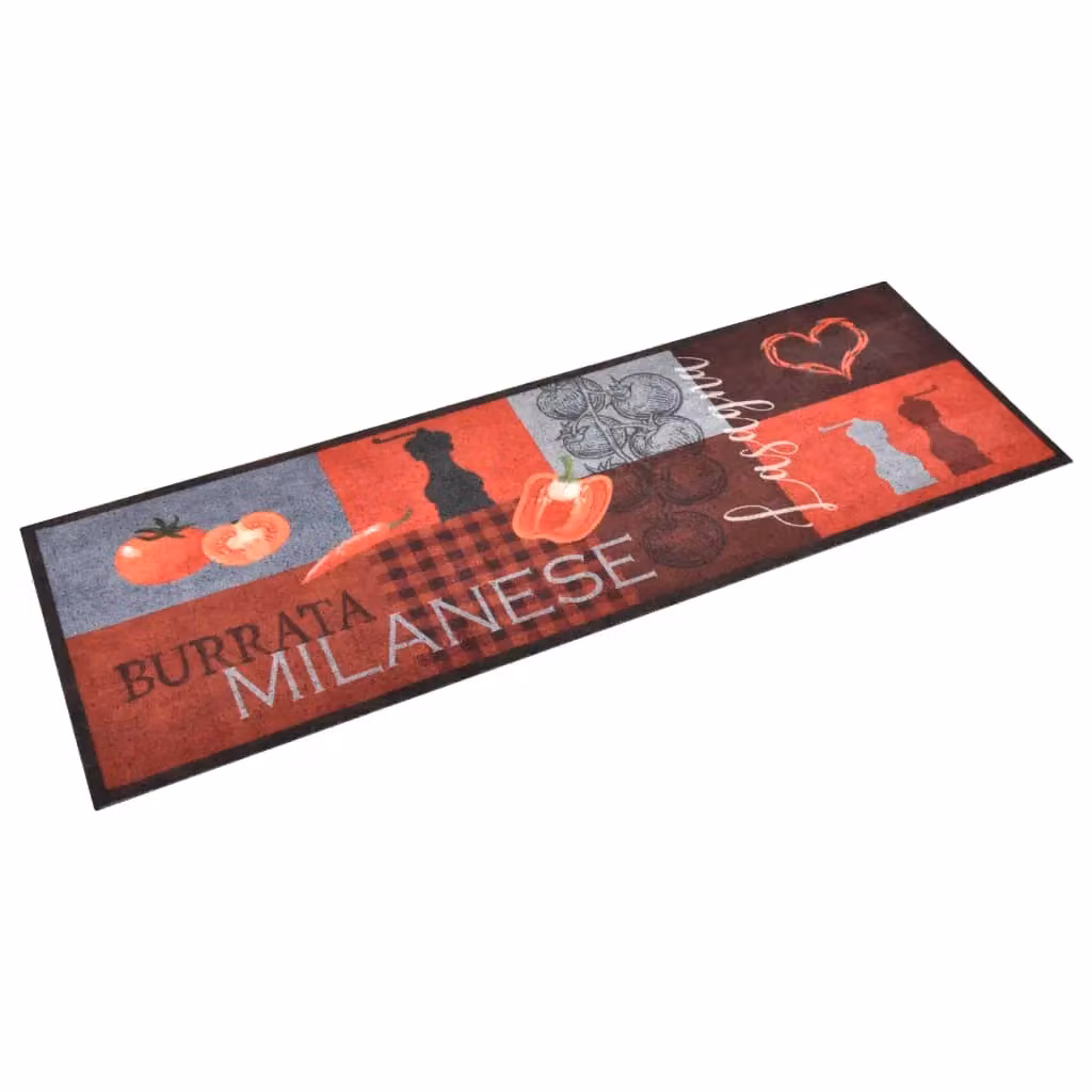 Berkfield Home Washable Tomatoes Kitchen Carpet, Multicolour, W: 60 cm, L: 300 cm – 2