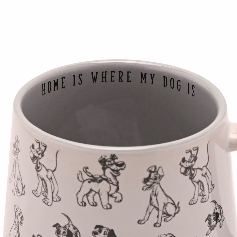 Disney Cats & Dogs Home Is Where My Dog Is Ceramic Mug in White and Black – 2