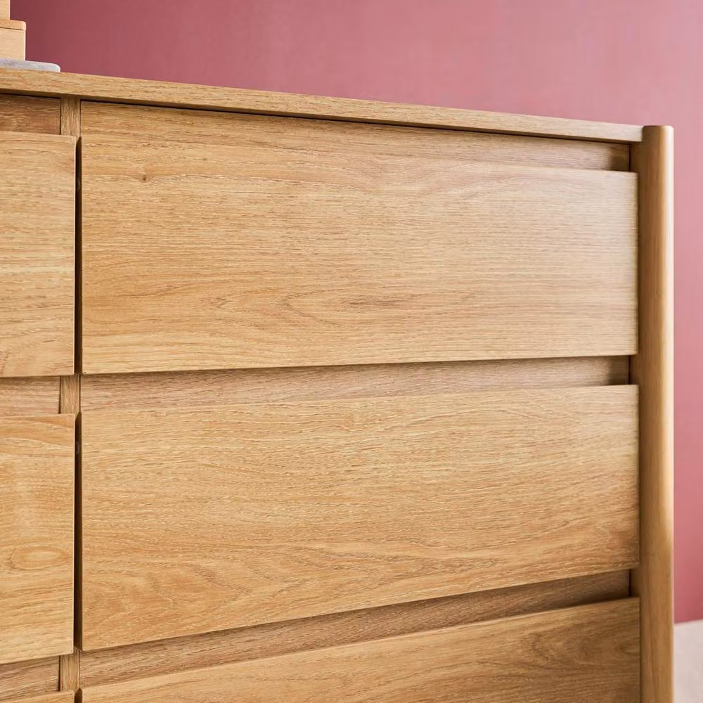 sweeek Modern 6-Drawer Wood Decor Chest in Brown, W/D/H: 120 x 42 x 78.5 cm – 3