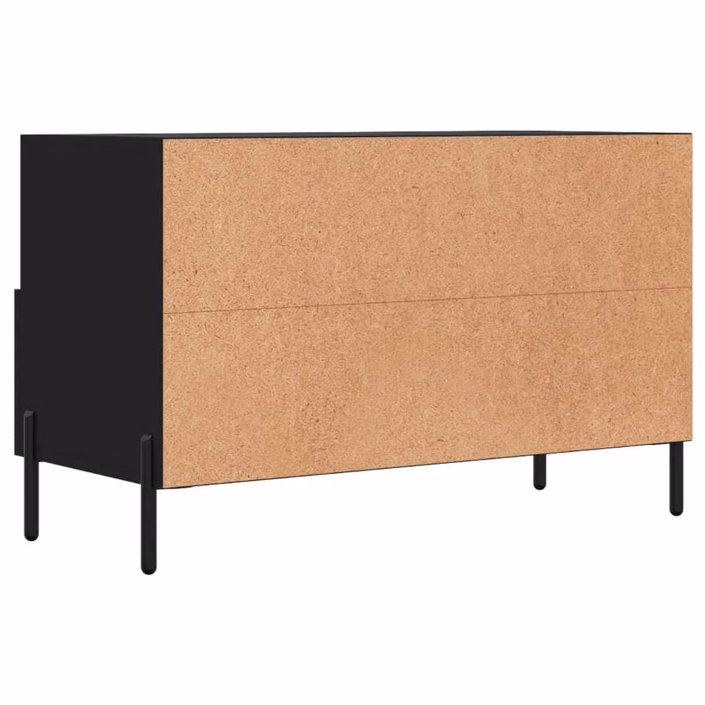 Berkfield Home Modern Black TV Cabinet W/D/H: 80 x 36 x 50 cm – 6