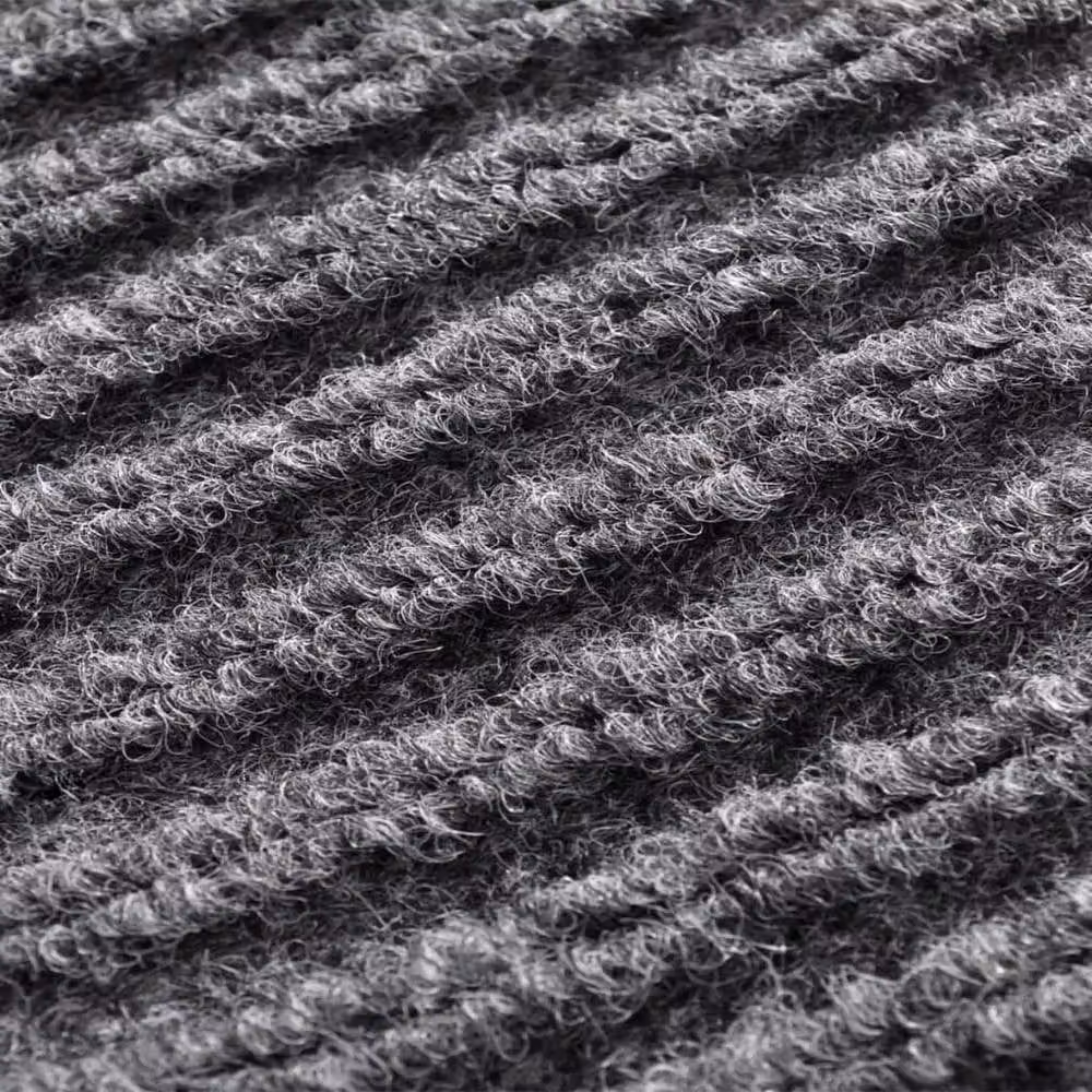 Berkfield Home Non-Slip PVC Door Mats, 4 Pack, Grey, W: 90 cm, D: 60 cm – 4