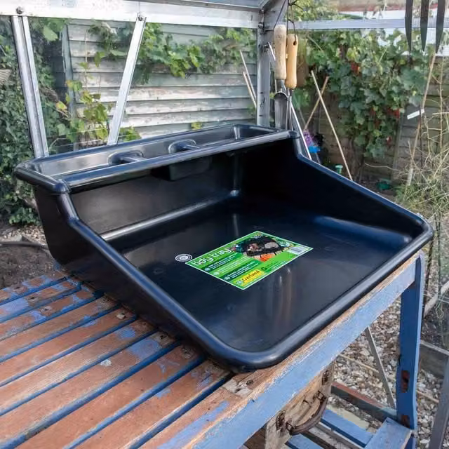 Garland Black Plastic Potting Tray Planter