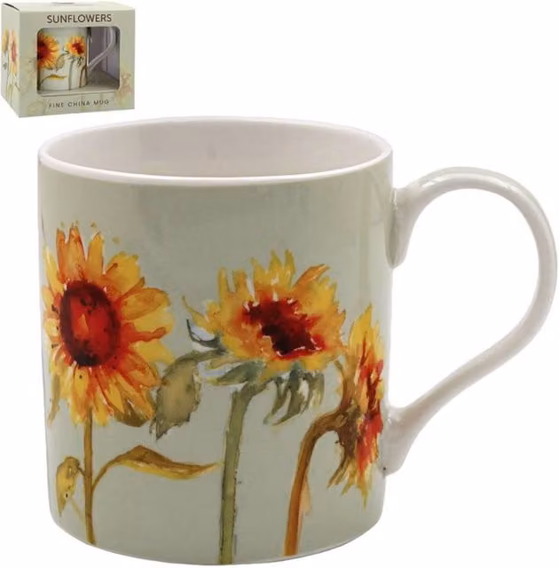 KDMD Multicolor Floral Sunflower Ceramic Mug