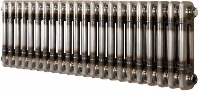 Monstershop Traditional 2 Column Steel Radiator in Silver, W/H: 30.0 x 101.0 cm – 1