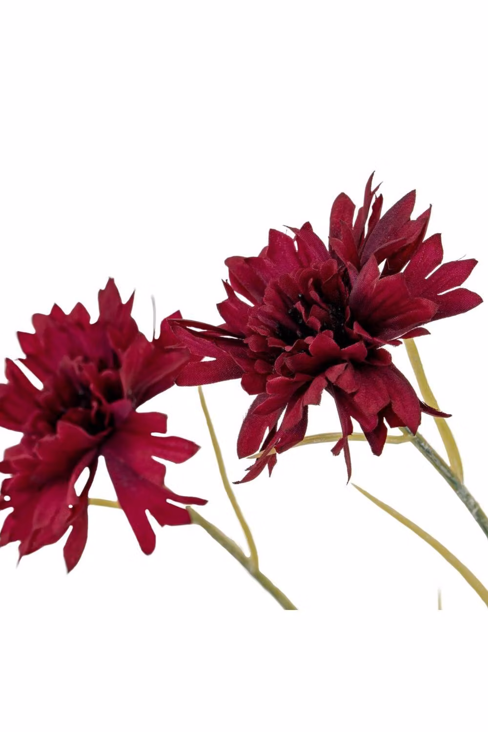 KDMD Red Cornflower Stem Realistic Artificial Textile Flower for Autumn Decor – 2