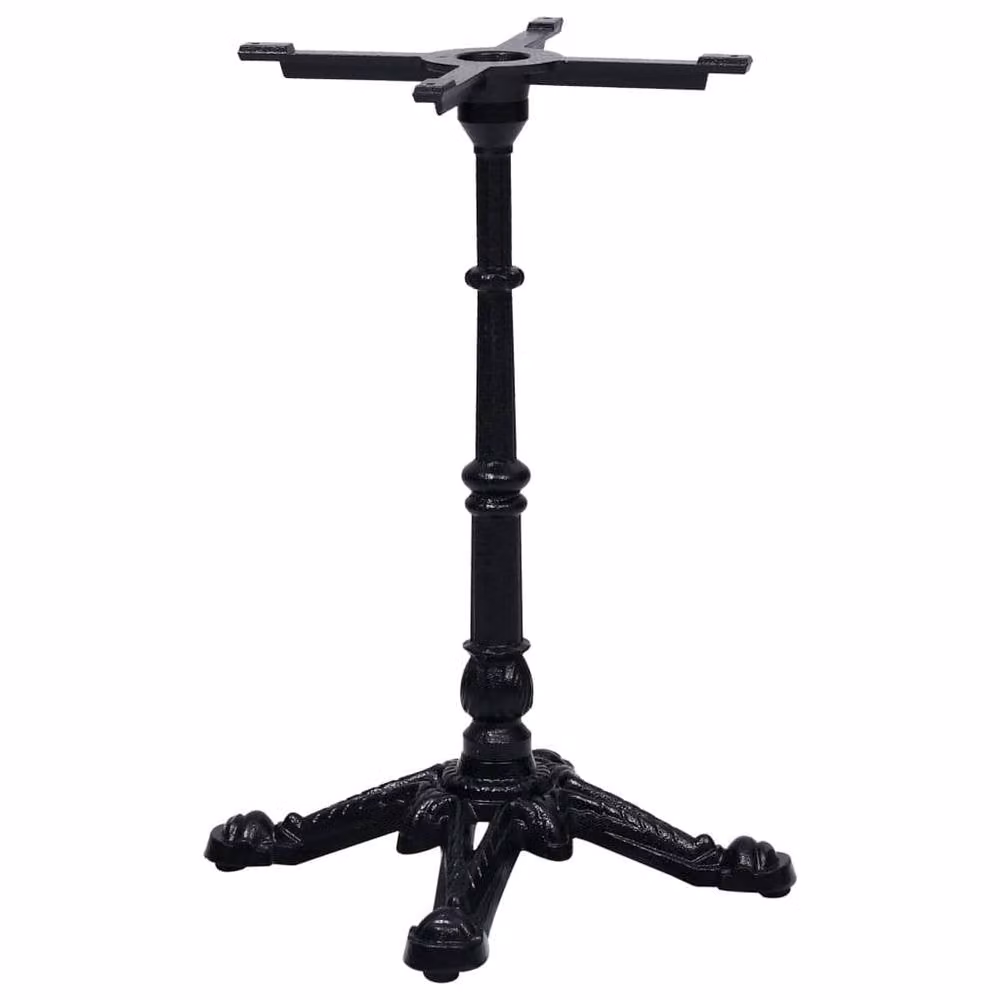 Berkfield Home Bistro Table Leg in Black Cast Iron, W/D/H: 52 x 52 x 72 cm – 1