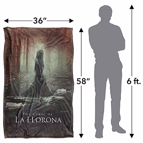 LOGOVISION The Curse Of La Llorona Poster Super Soft Fleece Throw Blanket, Multicolour, W: 91 cm, D: 147 cm – 4