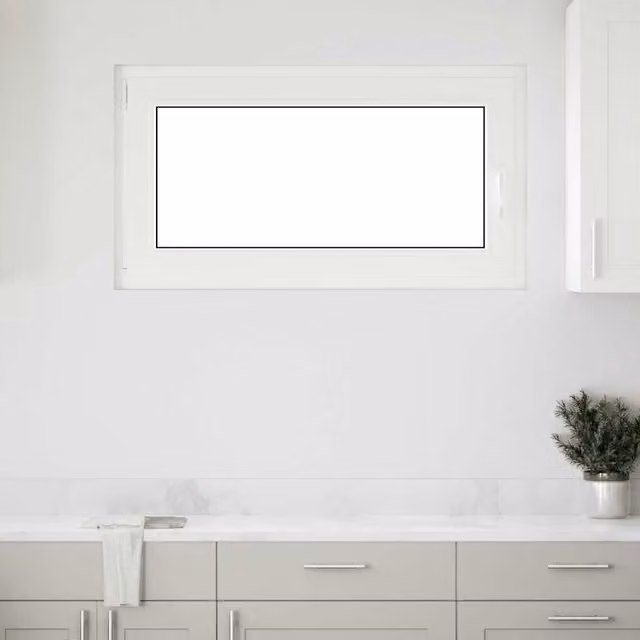Berkfield Home RISOR Basement Tilt and Turn Window, White, W: 110 cm, H: 70 cm
