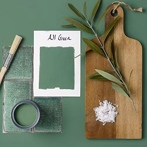 Rust-Oleum Satin Furniture and Skirting Board Paint, Green, 750ml – 2