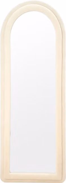 Livingandhome Double-Arch Framed Full-Length Mirror in Beige