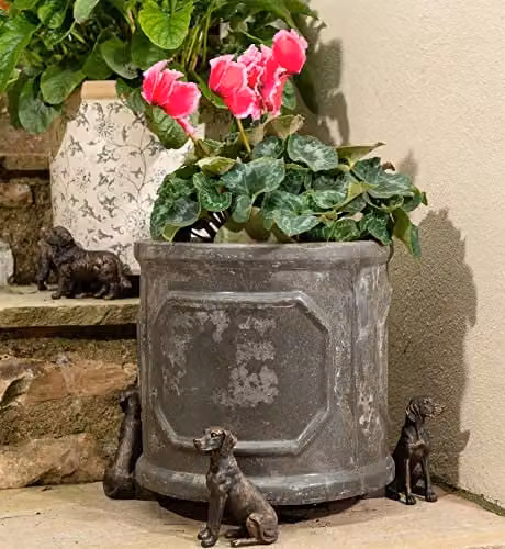 Jardinopia Weimaraner Dog Themed Planter Pot Feet in Bronze, Set of 3 – 2