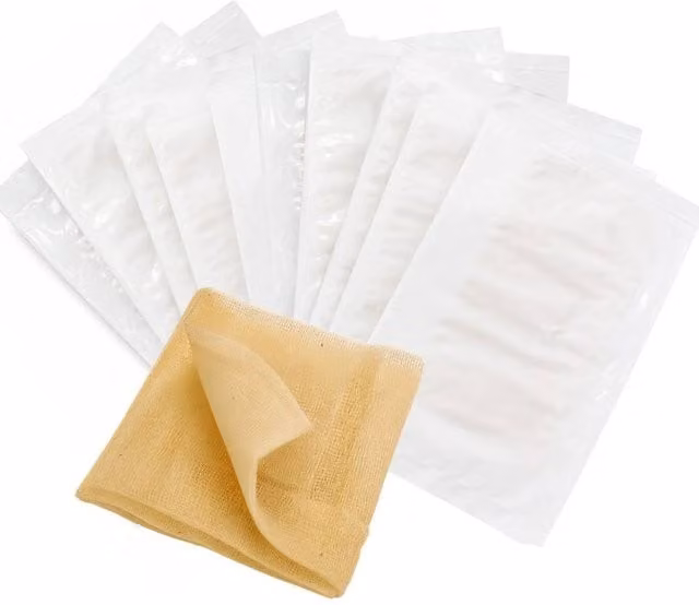 VOGREX 50-Piece Yellow Cotton Sticky Tack Cloths for Bodyshop Paint Dust Wipes