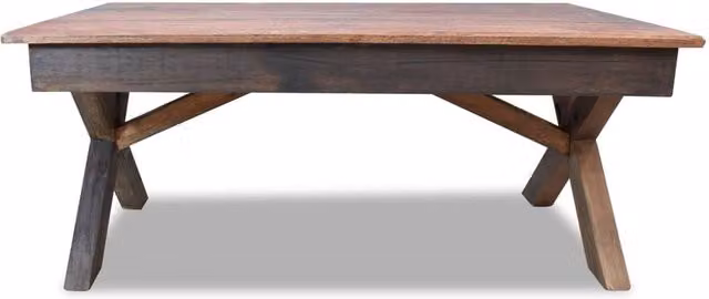Berkfield Home Rustic Reclaimed Wood Coffee Table, Brown, W/D/H: 110 x 60 x 45 cm – 1