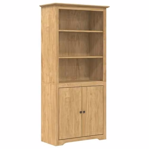 vidaXL BODO 3-Tier Modern Bookcase in Brown, W/D/H: 82 x 40 x 173 cm