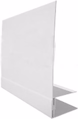 Freefoam White Weatherboard Cladding Reveal Liner Trim, 3m