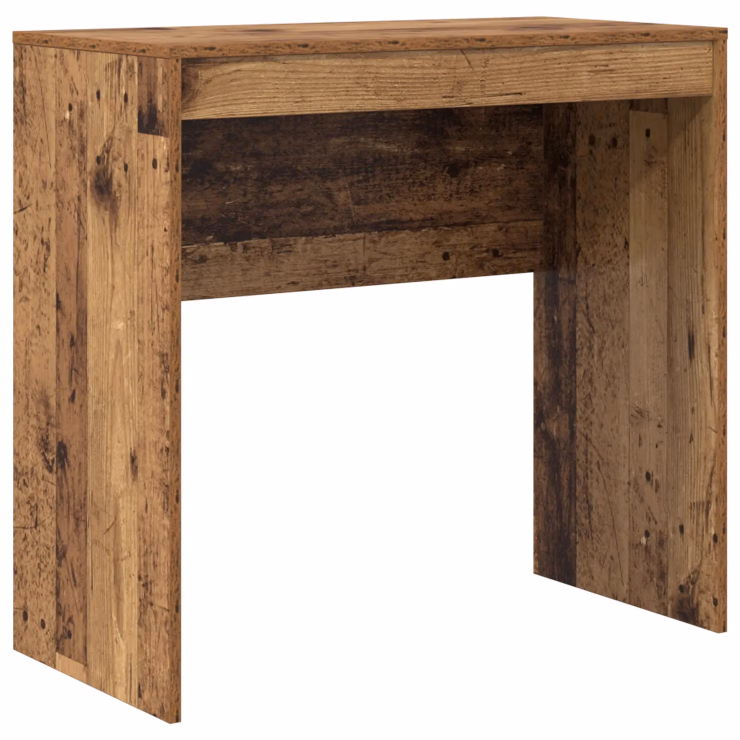 Berkfield Home Rustic Writing Desk in Brown Wood Finish, W/D/H: 80 x 40 x 76 cm – 1