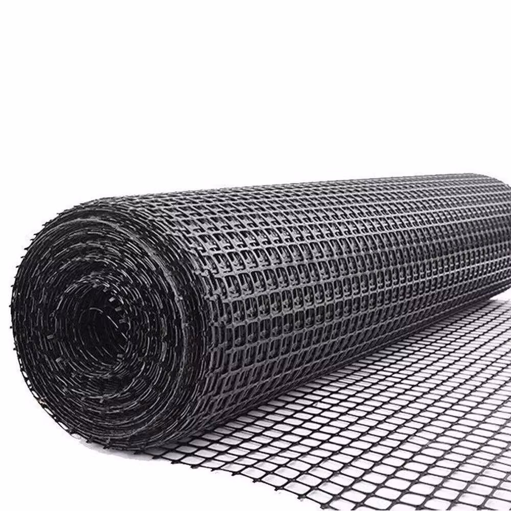 FLAVORA Black Plastic Garden Mesh Fence, 10m – 3