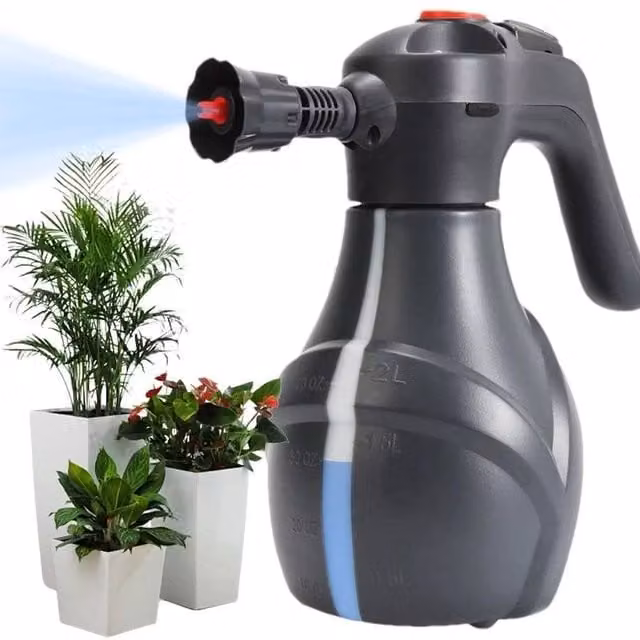 FLAVORA Rechargeable Electric Garden Sprayer Bottle in Black