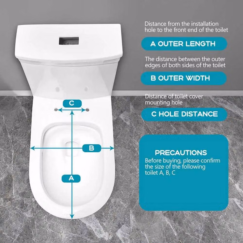 PAWNORA White Oval Heavy Duty Soft Close Toilet Seat – 4