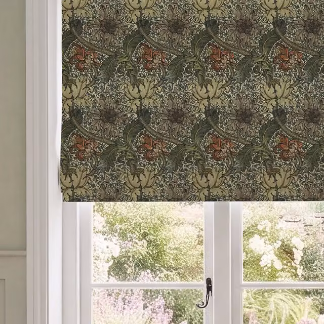 HOUSE Llewelyn-Bowen Morris Major Made To Measure Roman Blind in Emberleaf Floral Print