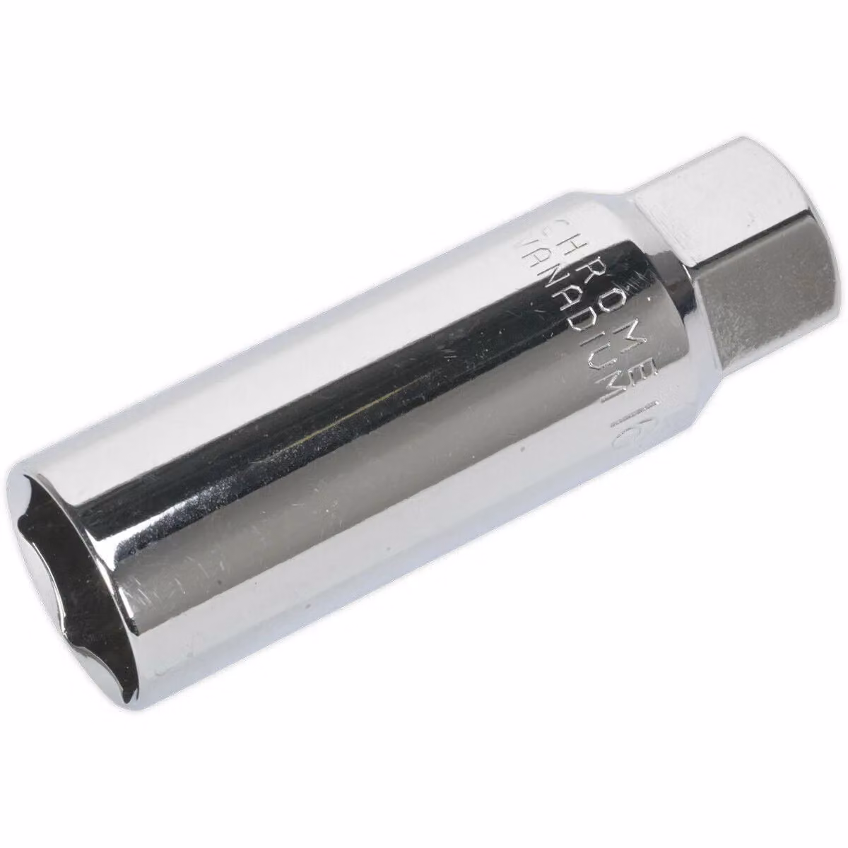 Loops 16mm Thin Walled WallDrive Spark Plug Socket, 3/8 inch Square Drive, Silver, Length: 63 mm – 2