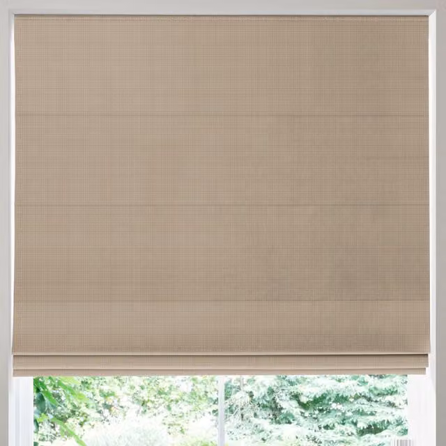 Simply Collection Made to Measure Blackout Roman Blind in Grey or Beige Polyester