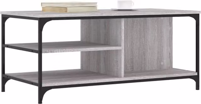 Berkfield Home Grey Sonoma Decorative Coffee Table, W/D/H: 100 x 50 x 45 cm