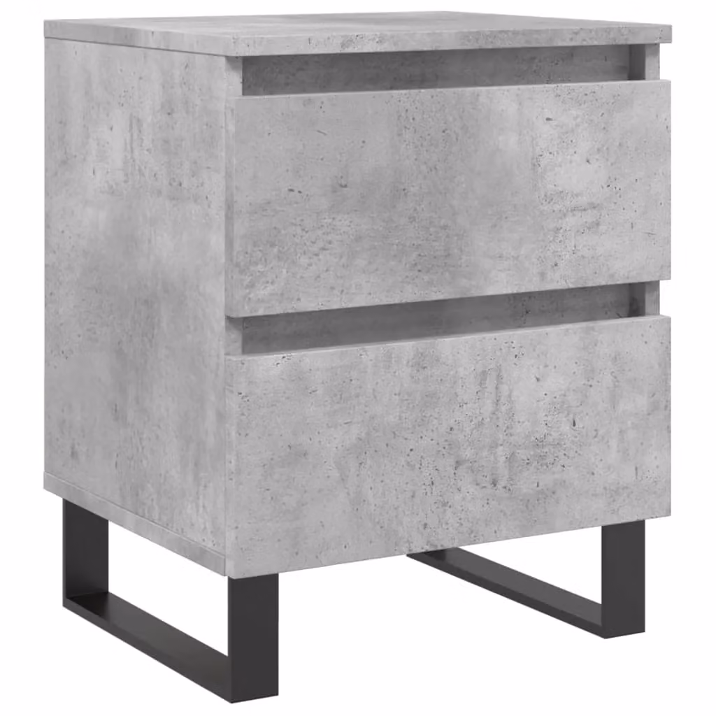 Berkfield Home Bedside Cabinet in Concrete Grey, W/D/H: 40 x 35 x 50 cm – 2