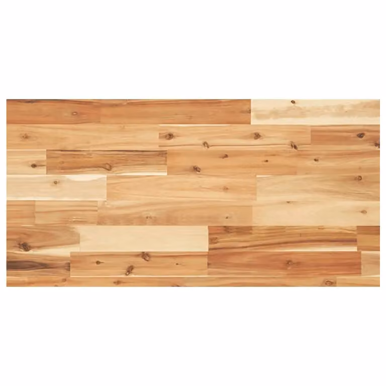 Berkfield Home Oil Finished Solid Wood Acacia Floating Shelf in Brown, W/D/H: 100 x 40 x 4 cm