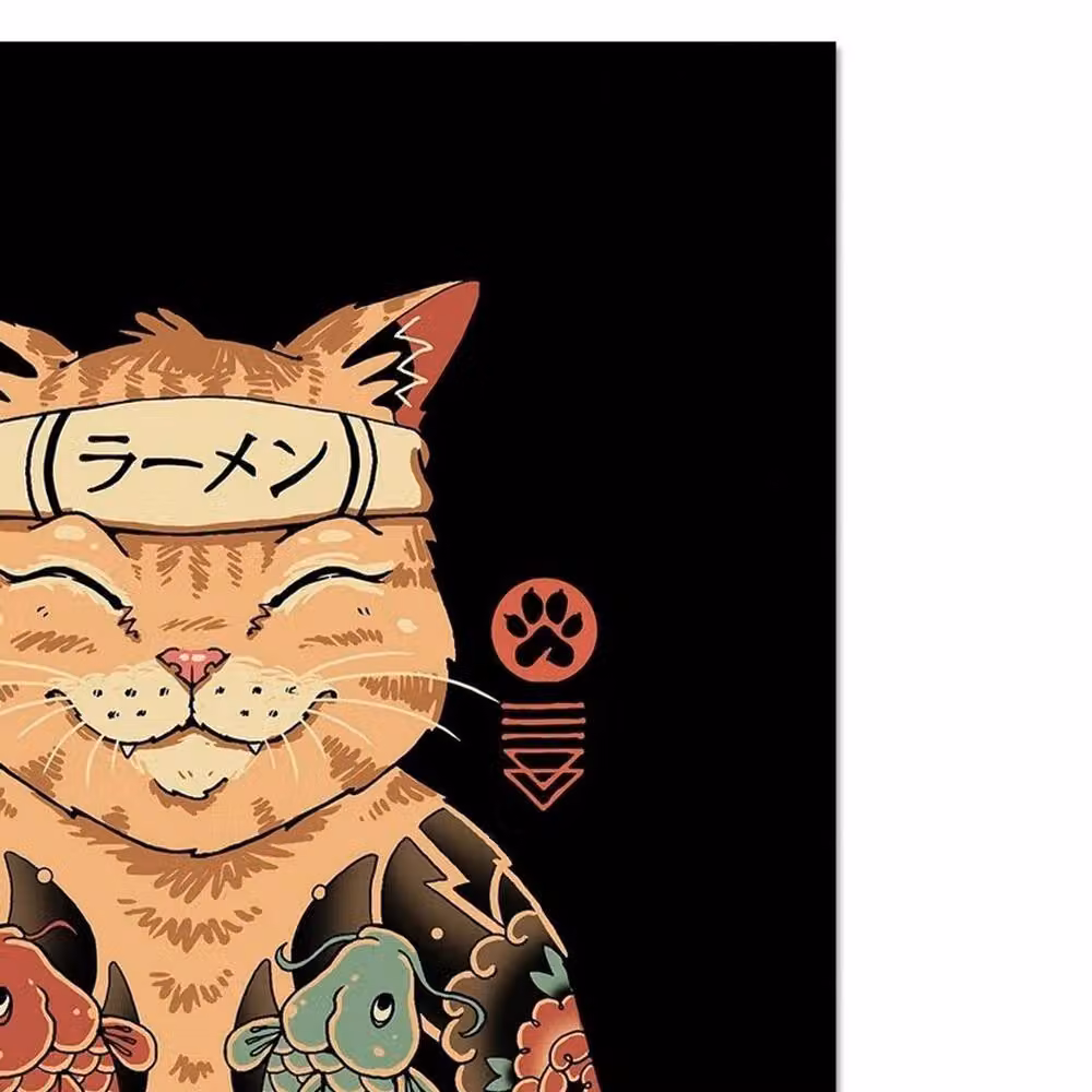 Vincent Trinidad Catana Ramen Multicolour Framed Paper Poster in Black – 2