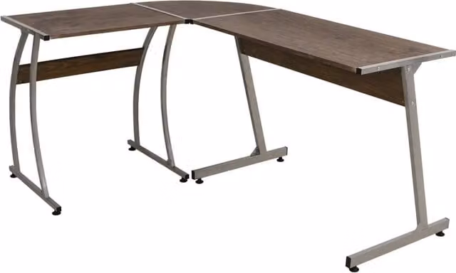 Berkfield Home Brown Engineered Wood Corner Desk – 1