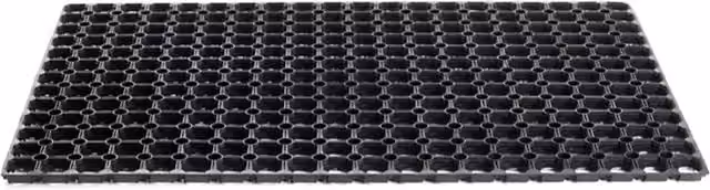 Sentry Bishop Rubber Hollow Mat No 1A Black W: 40.64 cm, D: 60.96 cm