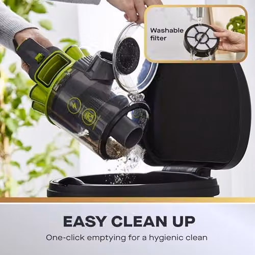 Daewoo Tornado Cyclonic 700W Bagless Cylinder Vacuum Cleaner in Grey with HEPA Filtration and 2L Capacity – 5