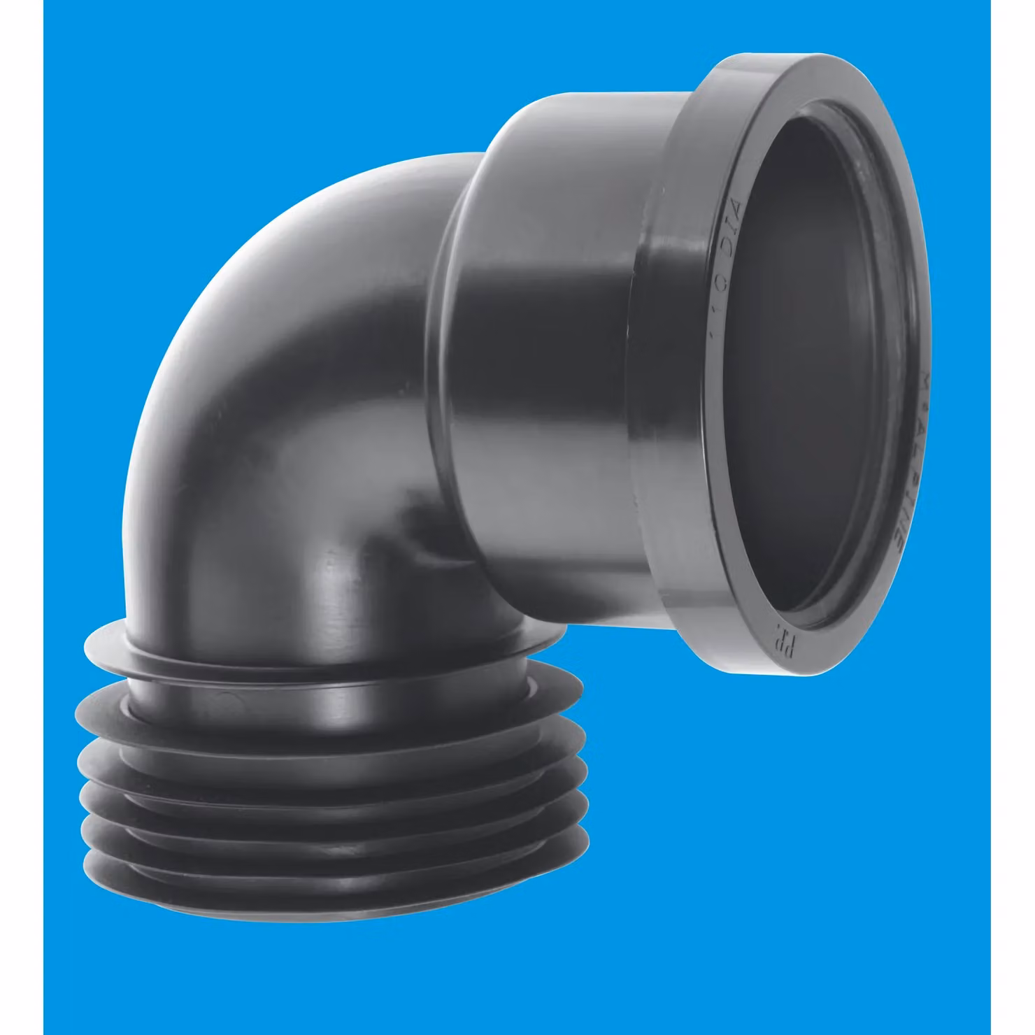 McAlpine Black 110mm 90 Degree Plastic Drain Bend – 2