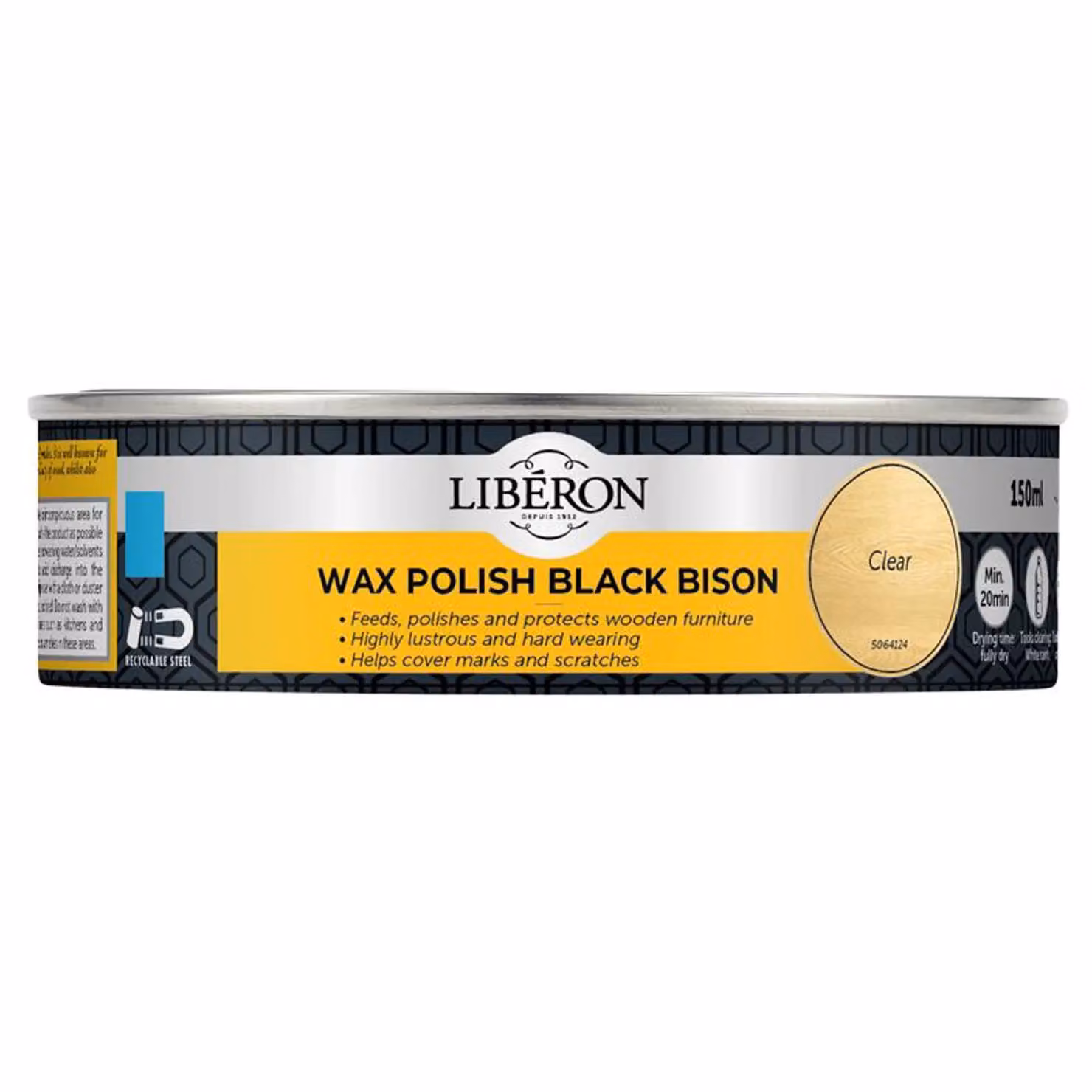 Liberon Black Bison Natural Wax Paste, Transparent, 150ml – 2