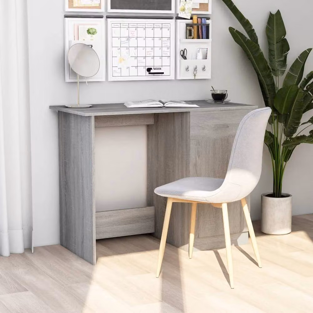Berkfield Home Modern Writing Desk in Grey Sonoma, W/D/H: 100 x 50 x 76 cm – 1