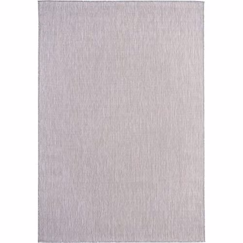 THE RUGS Grey Plain Indoor and Outdoor Rug, W/D: 80 x 150 cm – 3