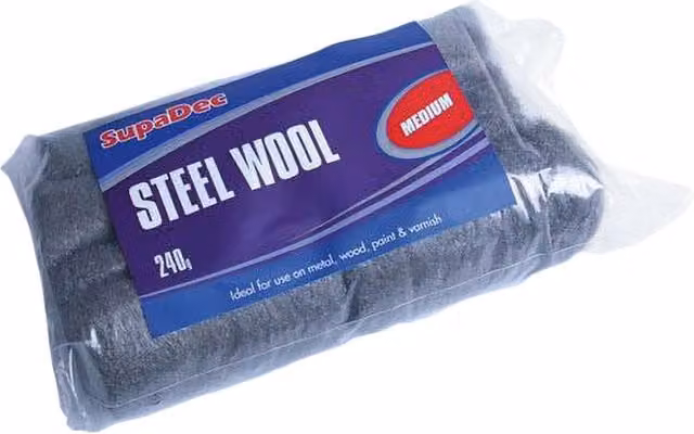 SupaDec Coarse Grey Steel Wool for Metal, Wood and Paint