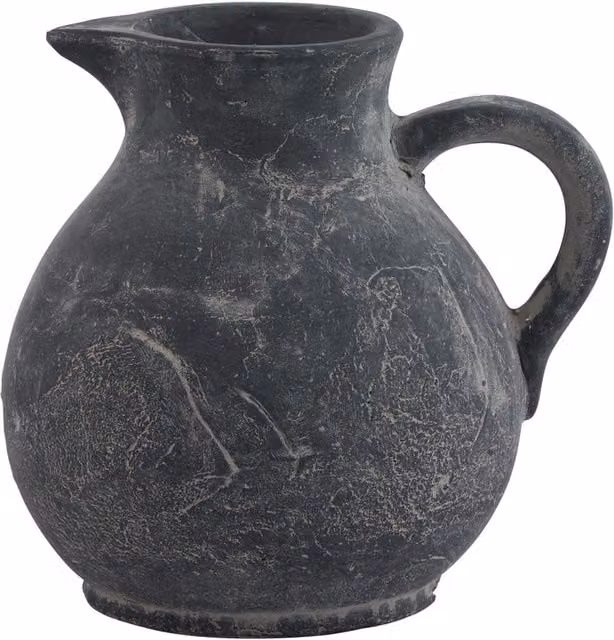Hill Interiors Amalfi Ceramic Jug in Grey and Yellow
