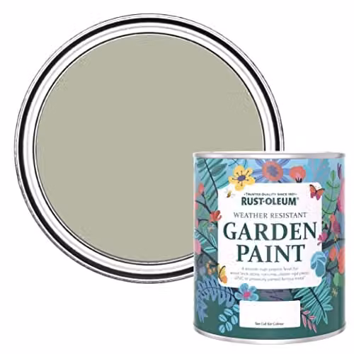 Rust-Oleum Grey and Brown Matt Finish Water-Based Garden Paint, 0.75 l