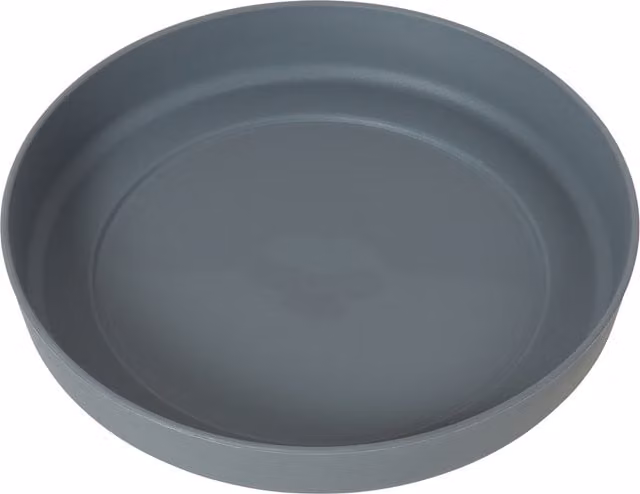 Clever Pots Round Planter Tray in Charcoal, 20cm Diameter