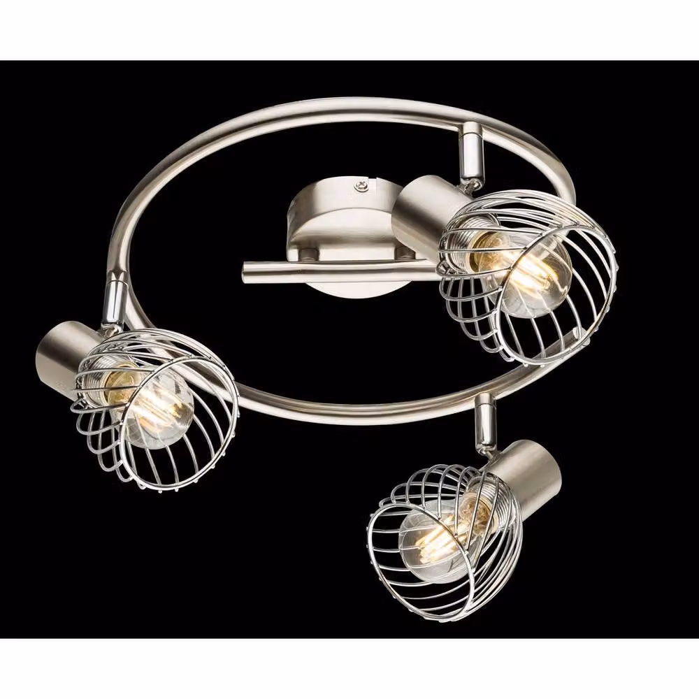 Globo Lighting Texas Ceiling Spotlight Cluster in Grey with 3x E14 Adjustable Heads – 2