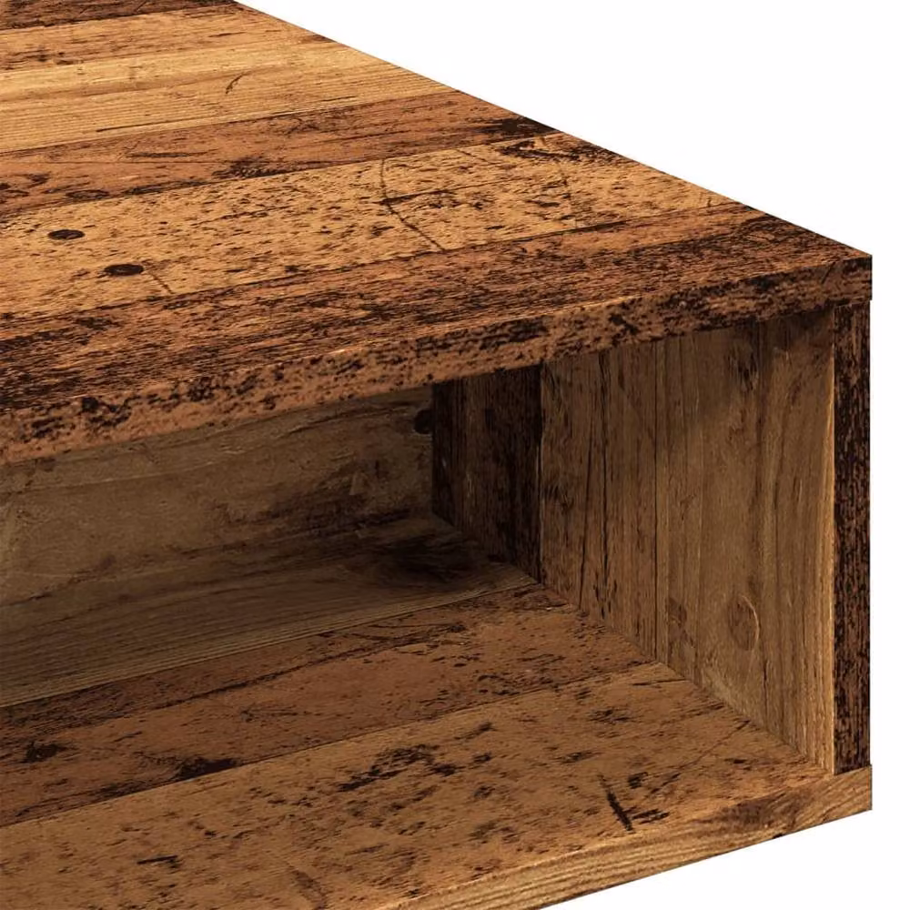 Berkfield Home Decorative Coffee Table in Brown Old Wood, W/D/H: 105 x 55 x 32 cm – 3