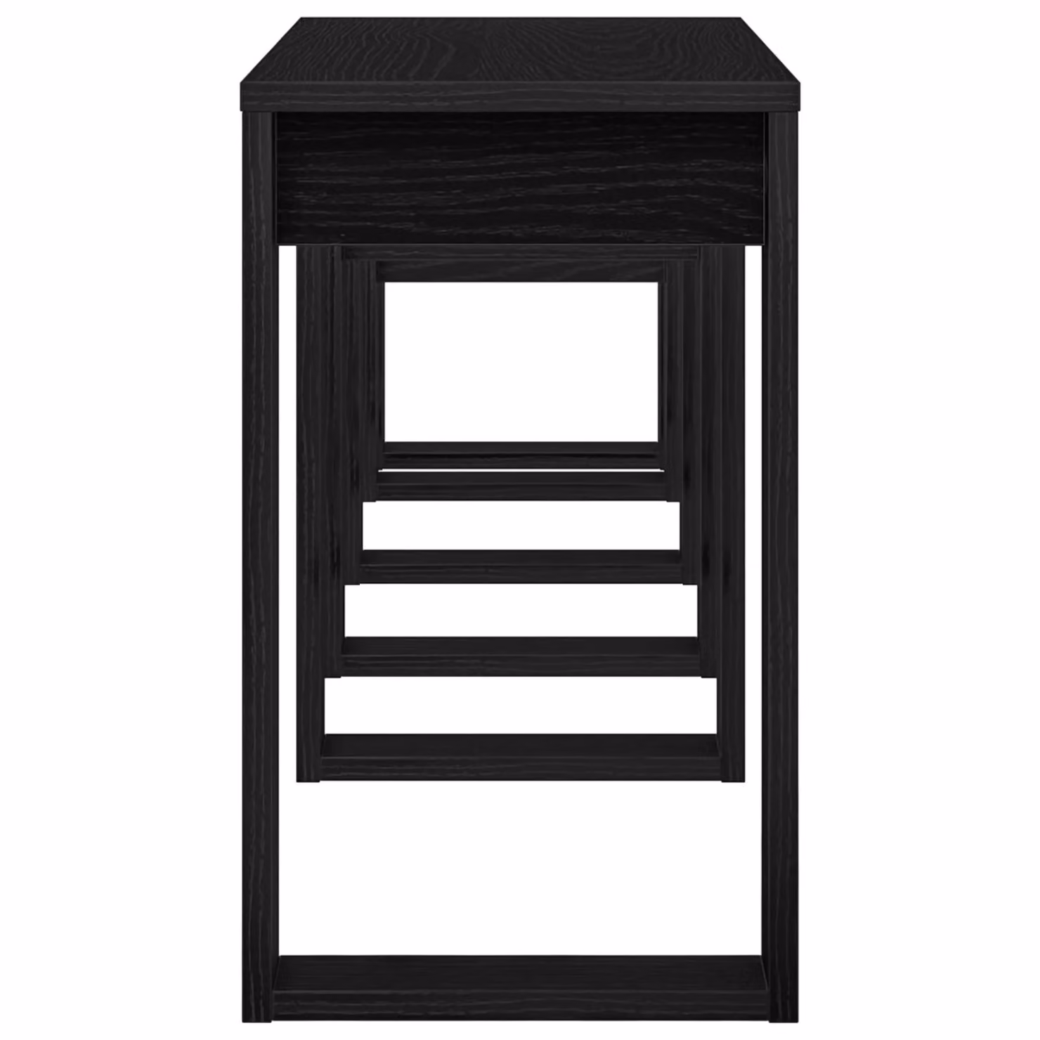 Berkfield Home 3-Piece Nesting Tables in Black Oak – 6