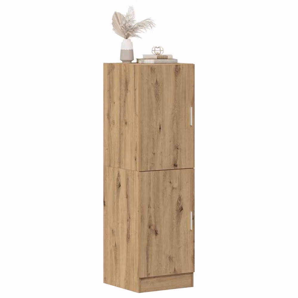 Berkfield Home Artisan Oak Kitchen Cabinet in Brown, W/D/H: 38 x 41.5 x 131.5 cm – 2