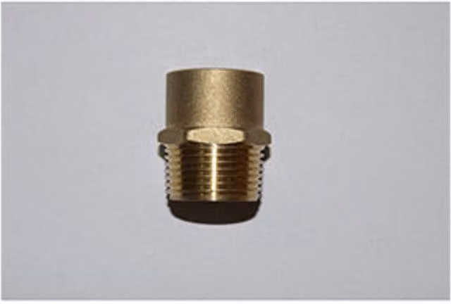 Prima Plus Solder Ring Adaptor 15mm x 1/2" Male Grey Copper Fitting